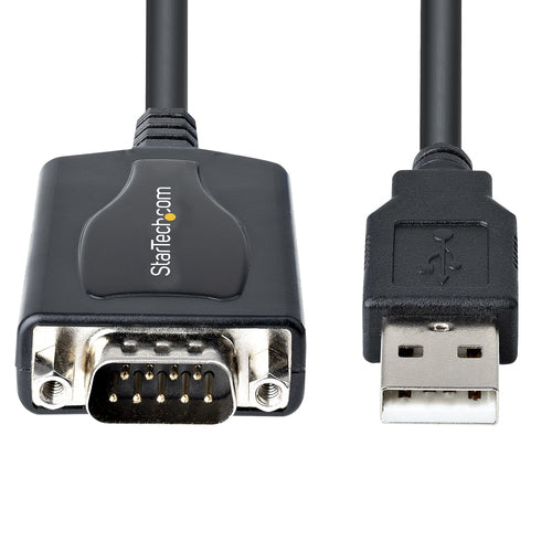 StarTech.com 3ft (1m) USB to Serial Cable with COM Port Retention, DB9 Male RS232 to USB Converter, USB to Serial Adapter for PLC/Printer/Scanner, Prolific Chipset, Windows/Mac StarTech.com 3ft (1m) USB to Serial Cable with COM Port Retention, DB9 Male RS232 to USB Converter, USB to Serial Adapter for PLC/Printer/Scanner, Prolific Chipset, Windows/Mac